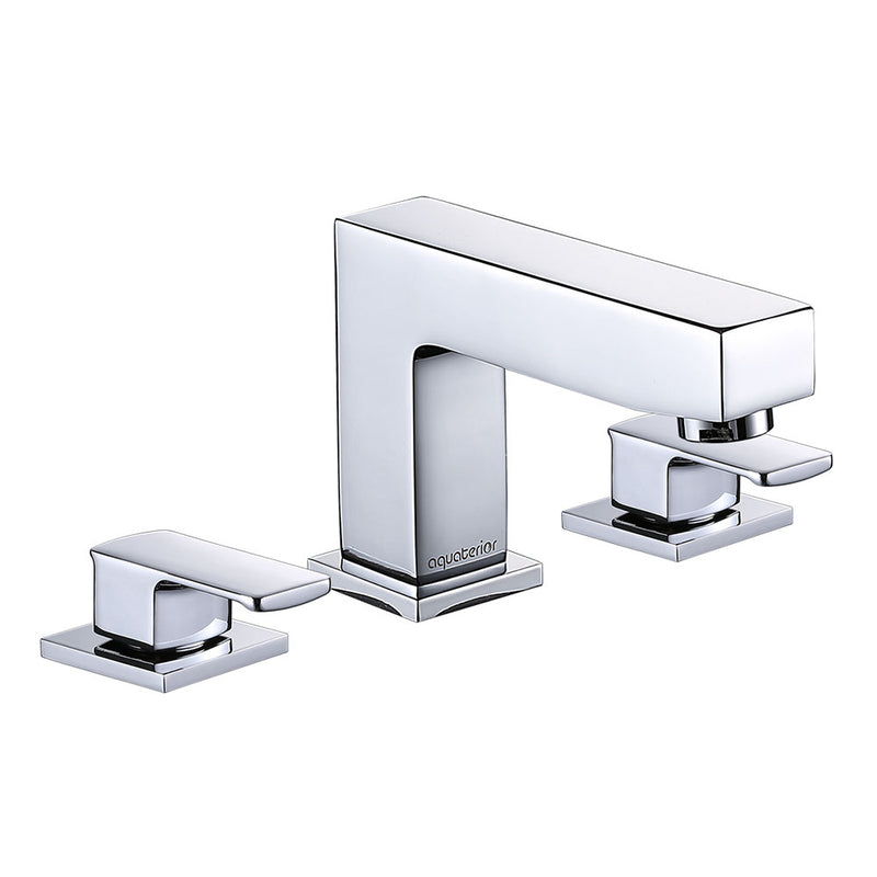 Aquaterior Widespread Bathroom Faucet 3-Hole 2-Handle 4"H