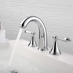 Aquaterior Bathroom Widespread Faucet 2-Handle Hot & Cold 6.7
