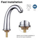 Aquaterior Bathroom Widespread Faucet 2-Handle Hot & Cold 6.7"H