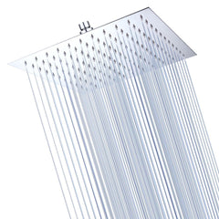 Large Rainfall Shower Head Square Stainless Steel 12