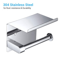 Toilet Roll Holder Wall Mounted Stainless Steel