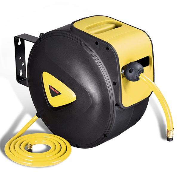 65' Auto Rewind Retractable 3/8 Air Hose Reel Wall Mounted – The