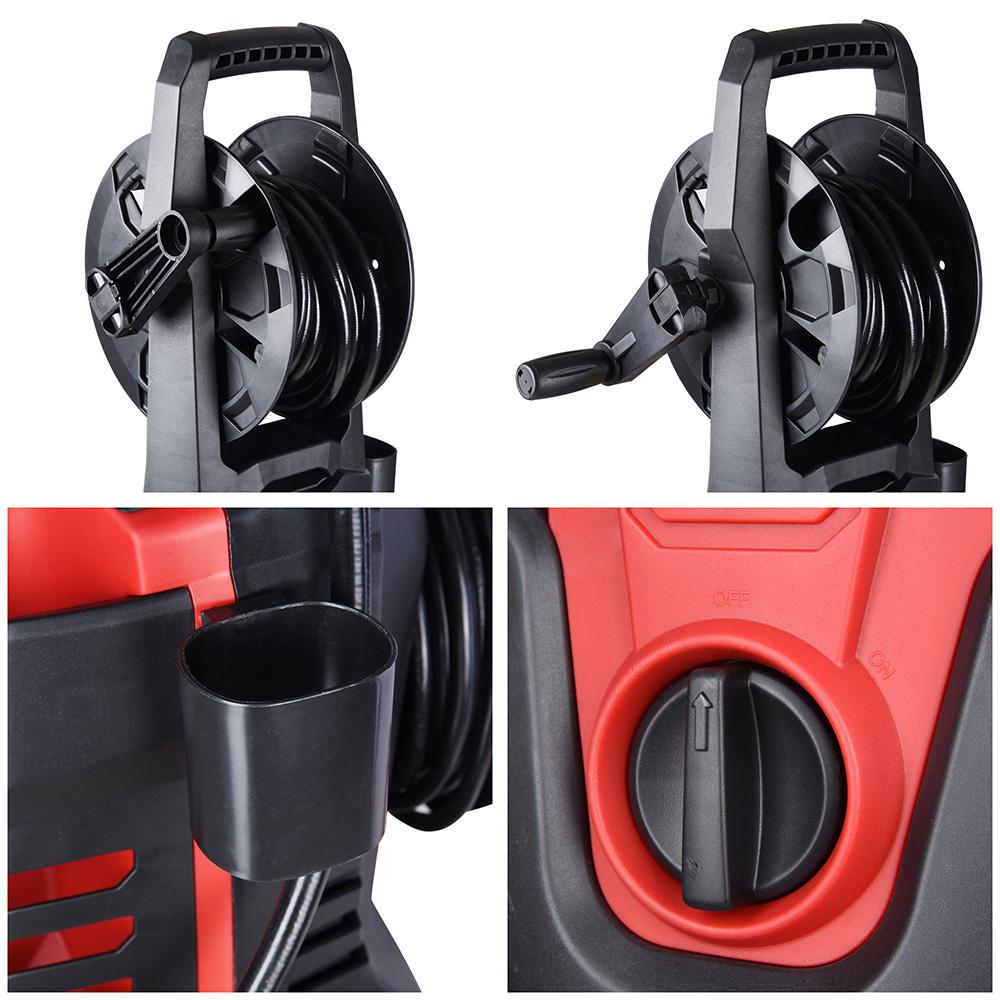 3000PSI Electric Pressure Washer 2.0 GPM Portable High Power Washer with 5  Nozzles and Hose Reel