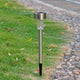 6x Solar LED White Outdoor  Path Light Stainless Silver