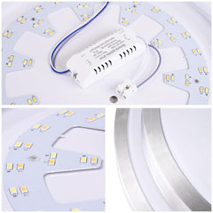 Kitchen Ceiling Light Dimmable Round Flush Mount Remote 24W 16in